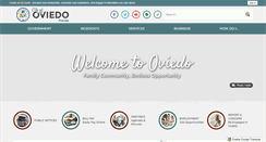 Desktop Screenshot of cityofoviedo.net